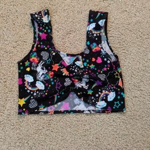Unicorn scrunch top